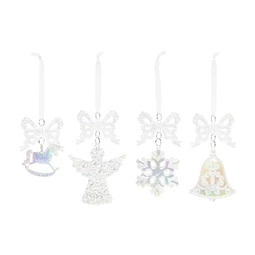 Dekoráció akasztós 7,5x2x12 cm 4 féle