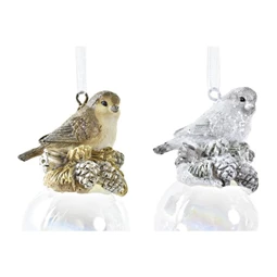 Dekoráció akasztós bagoly 4x3,5x7 cm 4 féle