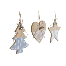 Dekoráció akasztós 11,5x0,6x11 cm 3 féle