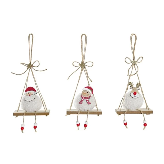 Dekoráció akasztós hinta 11x5x28 cm 3 féle