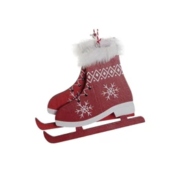 Dekoráció akasztós korcsolya 9,7x1x12 cm 4 féle