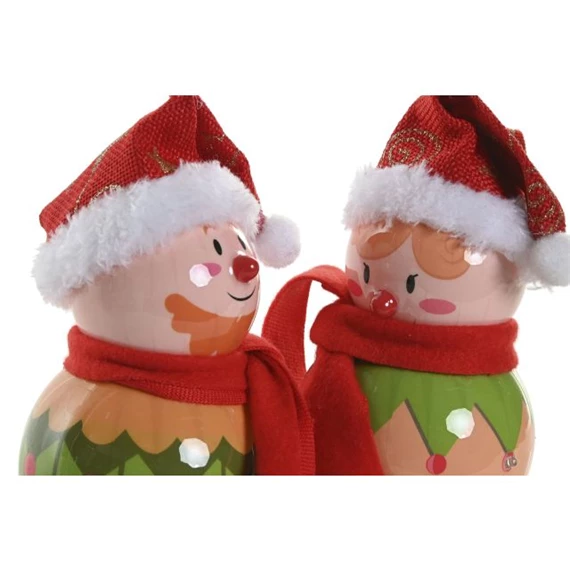 Dekoráció akasztós manó LED-es 8x8x14,5 cm 2 féle