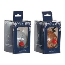 Dekoráció akasztós rénszarvas LED-es 8x9,5x10,5 cm 2 féle