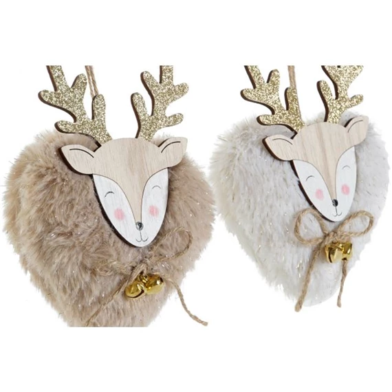 Dekoráció akasztós rénszarvas 11x4x12 cm 2 féle