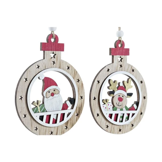 Dekoráció akasztós rénszarvas, mikulás 10x0,5x13 cm 2 féle