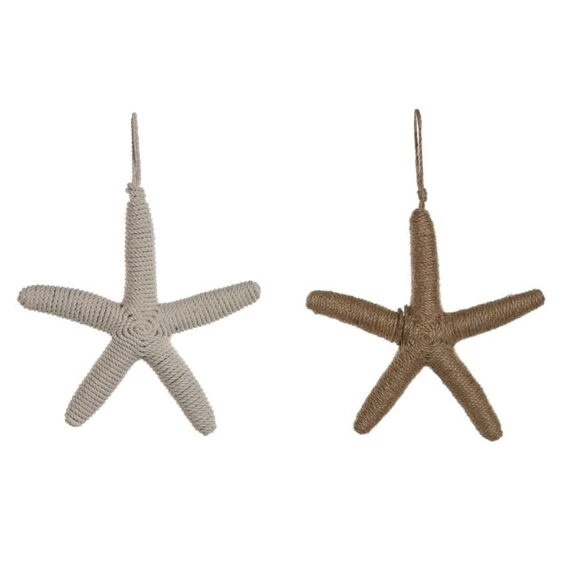 Dekoráció akasztós tengeri csillag 32x3,5x43 cm 2 féle