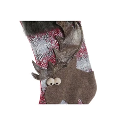 Dekoráció akasztós zokni 24x2x46 cm 2 féle