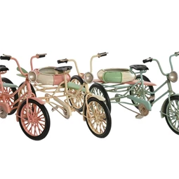 Dekoráció bicikli 26,5x12x14 cm 3 féle