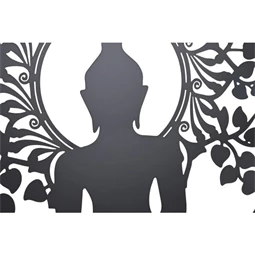 Dekoráció falra, Buddha 60x1x60 cm 2 féle