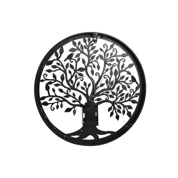 Dekoráció falra, LED-es fa 40x2x40 cm