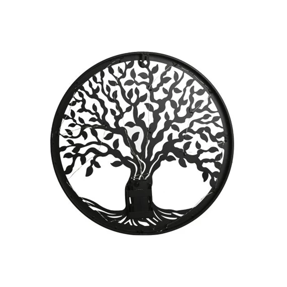 Dekoráció falra, LED-es fa 40x2x40 cm