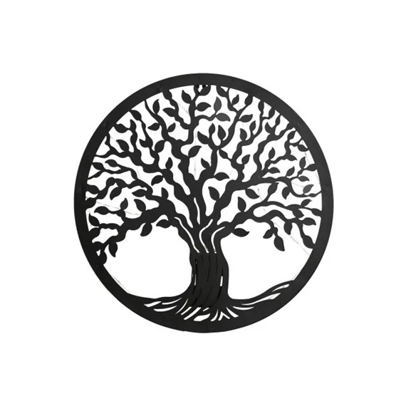 Dekoráció falra, LED-es fa 40x2x40 cm