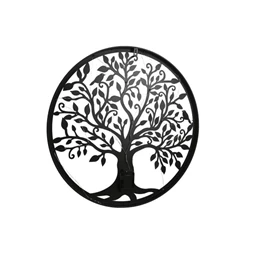 Dekoráció falra, LED-es fa 60x2x60 cm