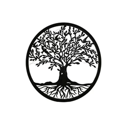 Dekoráció falra LED-es fa 60x2x60 cm