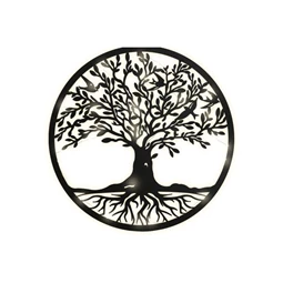 Dekoráció falra LED-es fa 60x2x60 cm