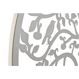 Dekoráció falra, LED-es fa minta 40x2x40 cm