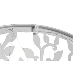 Dekoráció falra, LED-es fa minta 99x2x99 cm