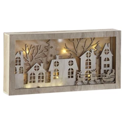 Dekoráció falra LED-es 30x5x15 cm