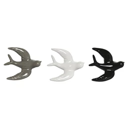 Dekoráció falra, fecske 12x4x11 cm 3 féle