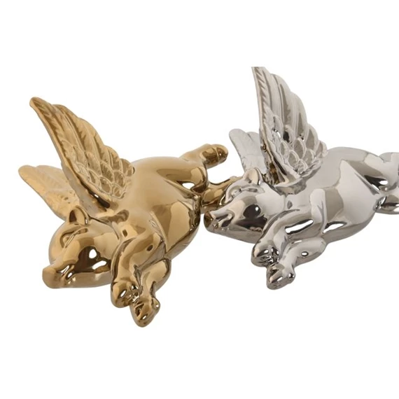 Dekoráció falra, malac 15x7x13 cm 2 féle