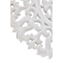 Dekoráció falra, népies, vésett 30x1,5x30 cm