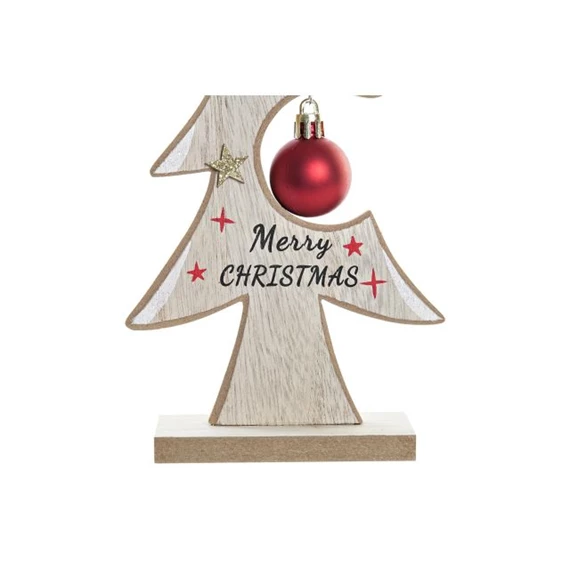 Dekoráció fenyőfa 11x5x25 cm