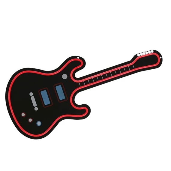 Dekoráció gitár LED-es 28x1,5x63 cm