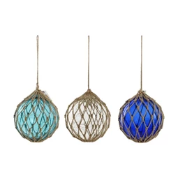 Dekoráció gömb akasztós 23x23x23 cm 3 féle