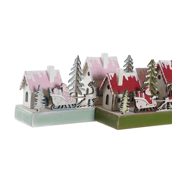 Dekoráció ház 30x6x12 cm 2 féle