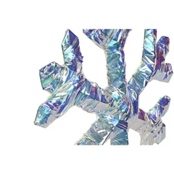 Dekoráció hópehely, 20 LED-es 30x2x30 cm