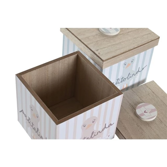 Dekoráció doboz, kacsás 11,5x11,5x11 cm 2 féle