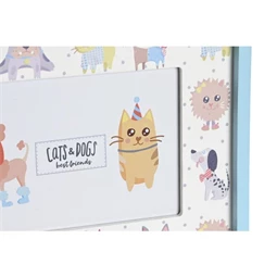 Dekoráció kutyás, macskás 22,5x1,5x17,5 cm 2 féle