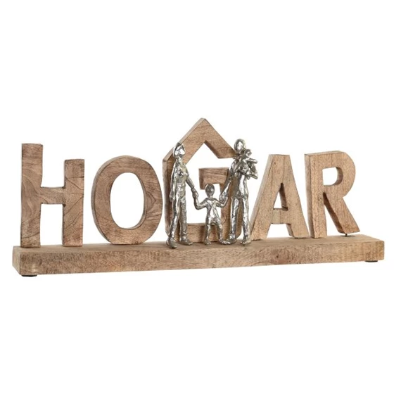 Dekoráció "Hogar" felirat lakásba 64x9x25 cm
