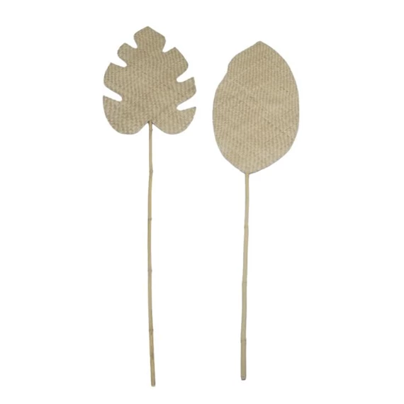 Dekoráció levél, fonott 56x36x150 cm 2 féle