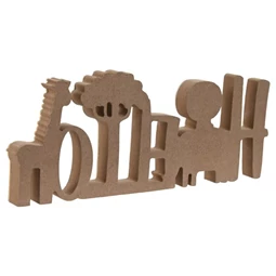 Dekoráció "Hello" felirat 30x2x12 cm