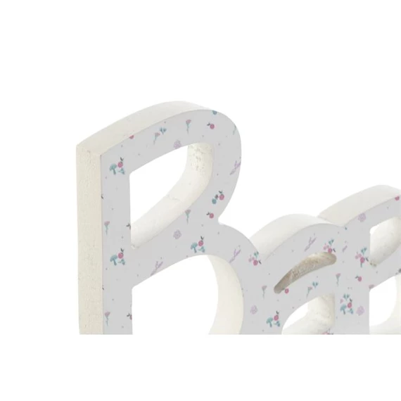 Dekoráció "Baby" felirat nyúllal 30x2x8 cm