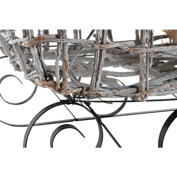 Dekoráció szánkó LED-es 90x46x62 cm