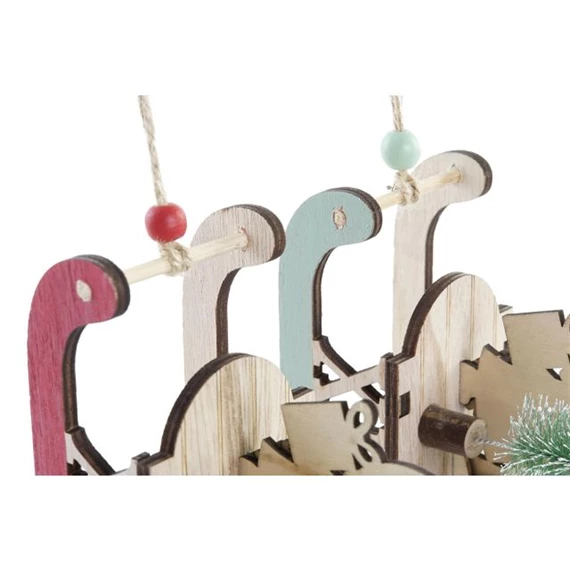 Dekoráció szánkó "Xmas" felirattal 15x6x15 cm 2 féle