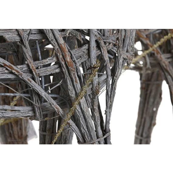 Dekoráció szett LED-es rénszarvas 58x30x30 cm S/3