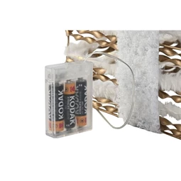 Dekoráció szett ajándékdoboz, LED-es 26x26x30 cm S/3