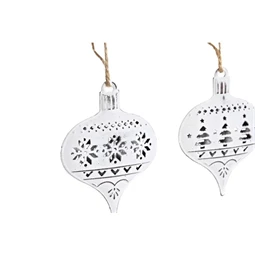 Dekoráció szett akasztós 22x8x3 cm 2 féle S/6