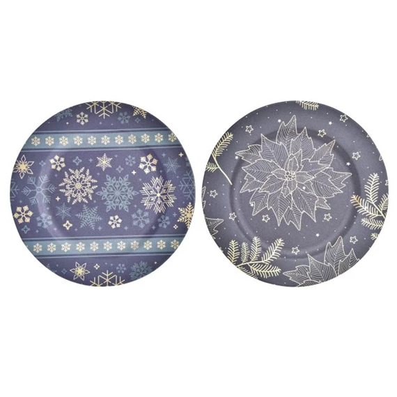 Dekoráció tányér 33x33x2 cm 2 féle