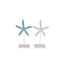 Dekoráció tengericsillaggal, talppal 16x6x29 cm 2 féle