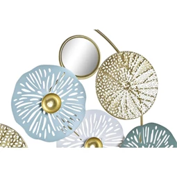 Dekoráció tükörrel, tavirózsás 44x8x46 cm