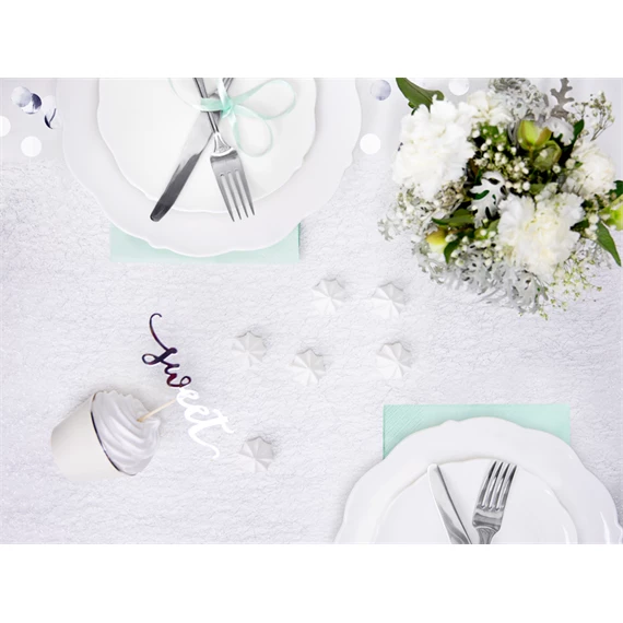 Dekorációs háló szálas ezüst 0,36 x 9 m