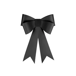 Dekorációs masni DIY 55x71 cm fekete