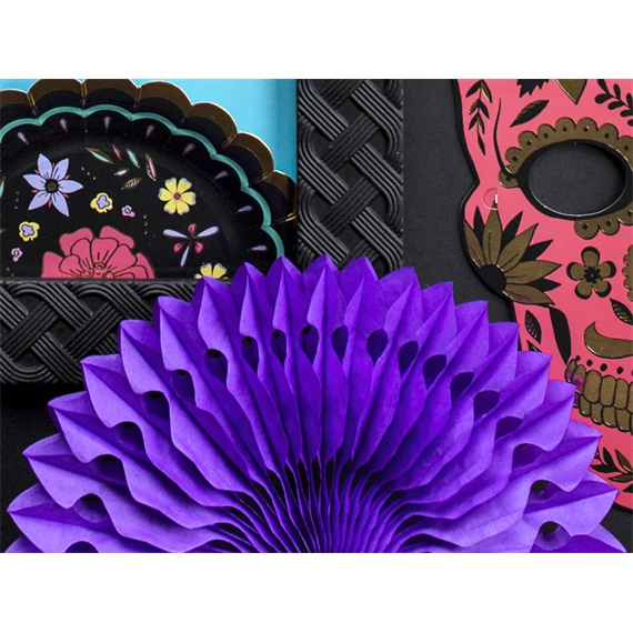 Dekorációs rozetták lila 20-30 cm S/3