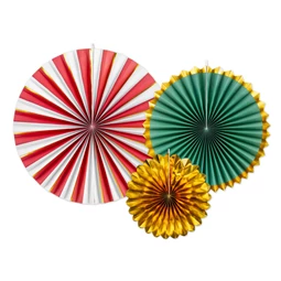 Dekorációs rozetták mix 26-43 cm S/3