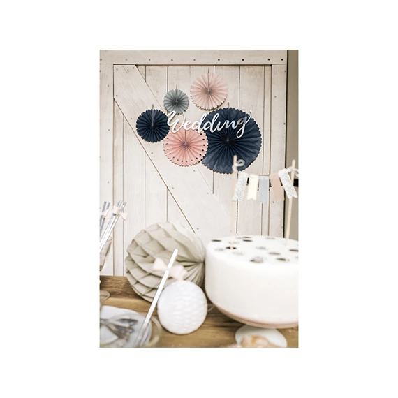 Dekorációs rozetták mix 38 cm, 25 cm, 21 cm, 19 cm, 14 cm S/5