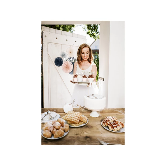 Dekorációs rozetták mix 38 cm, 25 cm, 21 cm, 19 cm, 14 cm S/5